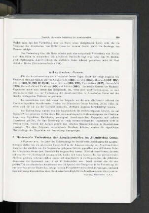 I. Horizontale Verbreitung der Acanthometriden im Atlantischen Ozean.