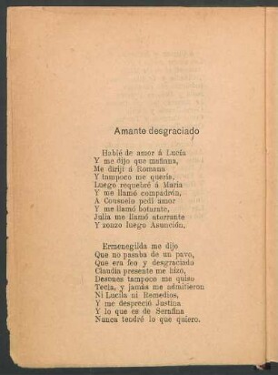 Amante desgraciado