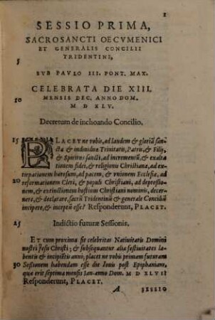 Canones et Decreta ... Concilii Tridentini