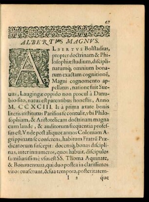 Albertus Magnus.