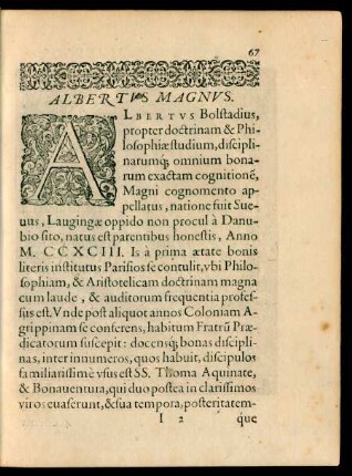 Albertus Magnus.