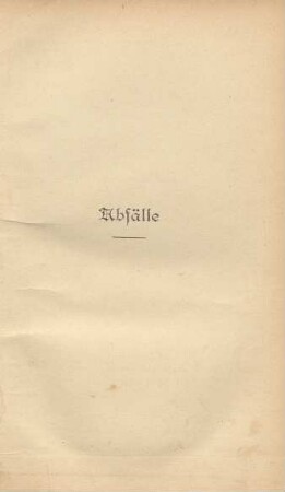 Abfälle