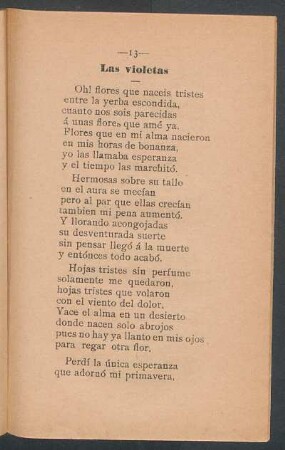 Las violetas