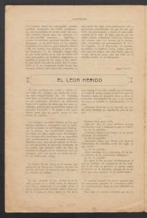 El león herido