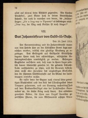 78, VIII. Das Johannesfeuer von Sedd-ül-Bahr