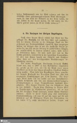 6. Die Aussagen der übrigen Angeklagten