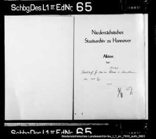 Schuldensachen des Christof von Münchhausen, Anne, Witwe des Heine von Heimburg, Borries von Münchhausen, Anna, Witwe des Luleff von Münchhausen, Cordt Bodeker, Curt von Oeynhausen, Johann Sobbe, Gerlach von Kerssenbrock, Gottschalk von Donop, Johann Torney