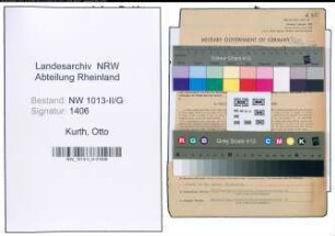 Entnazifizierung Otto Kurth , geb. 28.01.1900 (Landwirt)