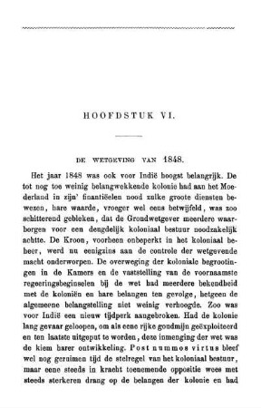 Hoofdstuk VI. De Wetgeving van 1848.