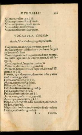 Vocabula Cognationis ...