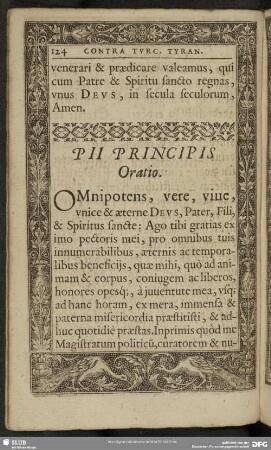 Pii Principis Oratio