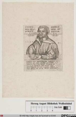Bildnis Paul Eber