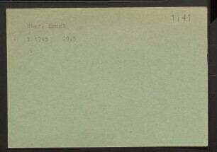 Eber, Ernst