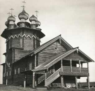 Kischi im Onegasee (Karelien), Freilichtmuseum. Mariä-Schutz-Kirche (Pokrowkirche; 1764)