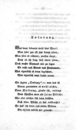 Toleranz