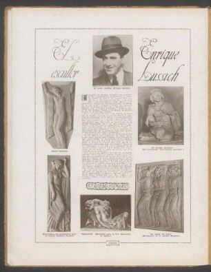 El escultor Enrique Lussich