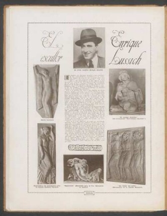 El escultor Enrique Lussich