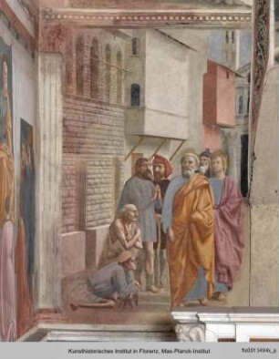 Freskenzyklus : Schattenheilung des heiligen Petrus