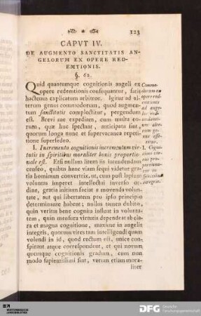 Capvt IV. De Augmento Sanctitatis Angelorum Ex Opere Redemtionis.