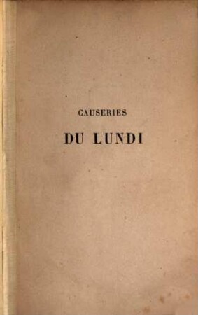 Causeries du lundi, 8