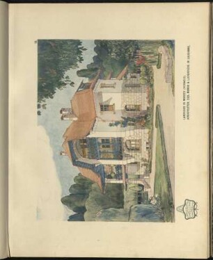 Landhaus in Morges (Schweiz). Architekten: Eug. Monod & Laverrière in Lausanne.