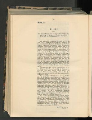 Bericht über die Entwickelung der evangelischen Gemeinde Windhuk im Rechnungsjahr 1906/07.