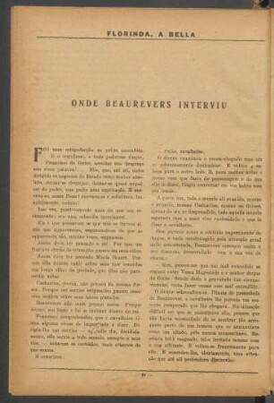 Onde Beaurevers interviu