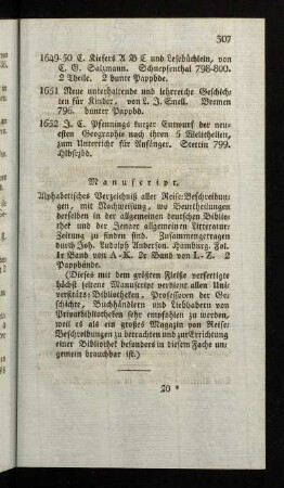 307, Manuscript.