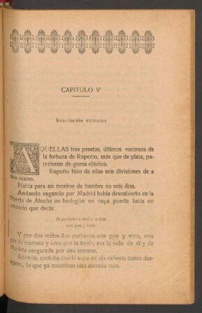 Capítulo V - Resolución extrema