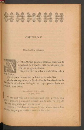 Capítulo V - Resolución extrema