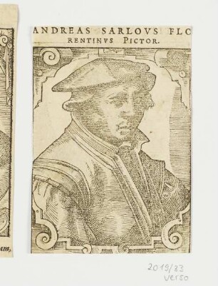 Bildnis Andreas del Sarto, aus: Nicolas Reusner, "Icones Sive Imagines vivae", Basel 1589