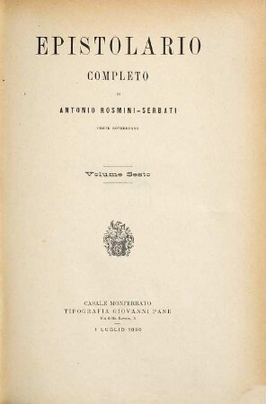 Epistolario completo, 6