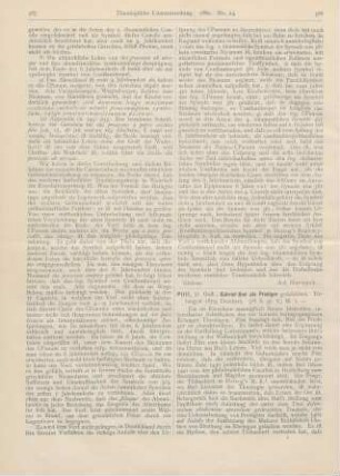 588-589 [Rezension] Plitt, Gust., Gabriel Biel als Prediger geschildert