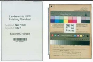 Entnazifizierung Herbert Stollwerk , geb. 27.06.1910 (Verwaltungsangestellter)