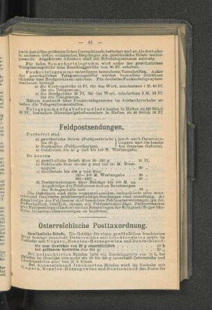 Feldpostsendungen.