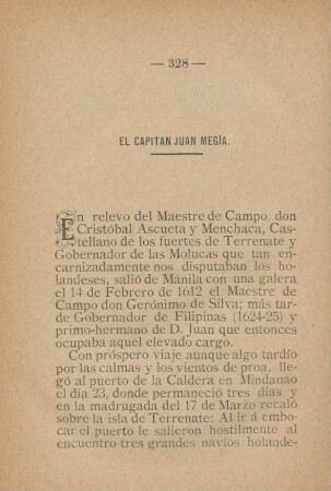 El Capitan Juan Megía