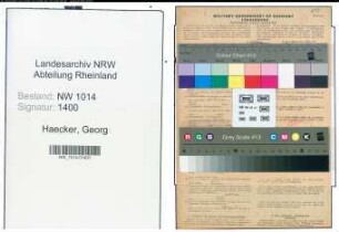 Entnazifizierung Georg Haecker , geb. 02.07.1914 (Schlosser)