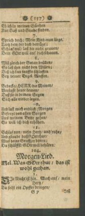 104. Morgen-Lied