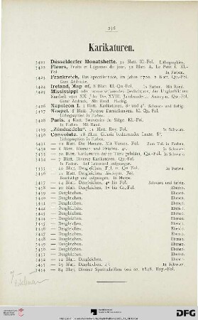 Karikaturen (Nr. 3421-3454)