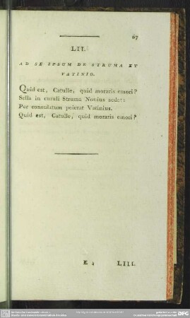 LII. Ad Se Ipsum De Struma Et Vatinio