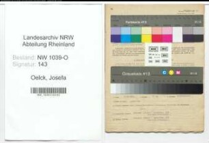 Entnazifizierung Josefa Oelck , geb. 13.04.1890 ()