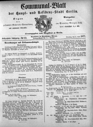 1877,22: No. 22, 3. Juni 1877