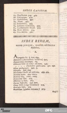 Index Rerum.