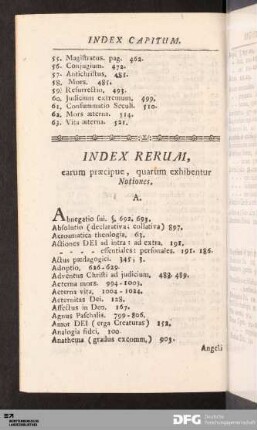 Index Rerum.