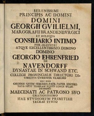 Dedicatio