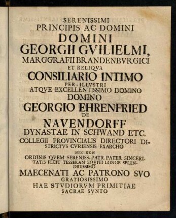 Dedicatio