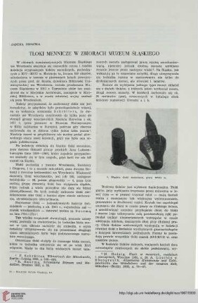 4: Tłoki mennicze w zbiorach Muzeum Śląskiego