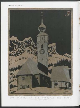 Una iglesia en las montañas del Tirol