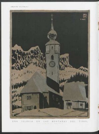 Una iglesia en las montañas del Tirol