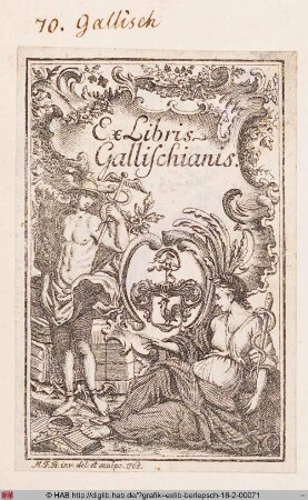 Exlibris des Friedrich Anton Gallisch